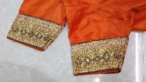 Vibrant Orange Embellished Lehenga Choli