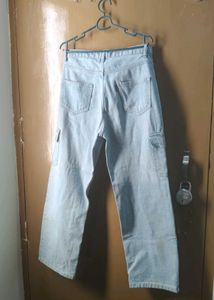 Light Wash Cargo Jeans