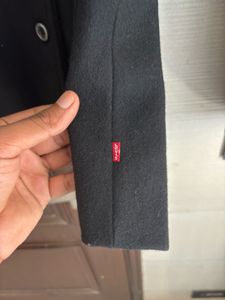 Levi's Black Wool Blend Coat