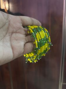 Beaded Bracelet - Yellow &amp; Green