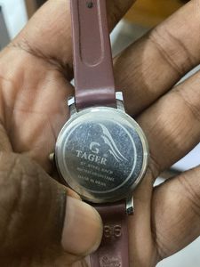 Classic Brown Leather Strap Watch