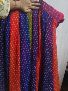 Dandiya dress with mirror work