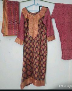 Elegant baghprint Kurta Set