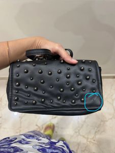 Studded Black Crossbody Bag