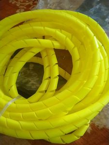 Yellow Spiral Cable Management Wrap
