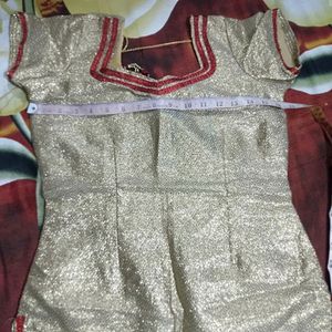 Gold Embroidered Lehenga Choli Set