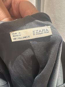 ZARA Sparkly Charcoalish Olive Spaghetti Strap Dre