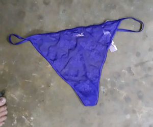 Sheer Floral Thong Panty