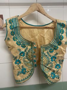 Embroidered Ethnic Sleeveless Blouse