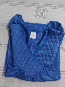 Beautiful Blue Nylon Nightgown