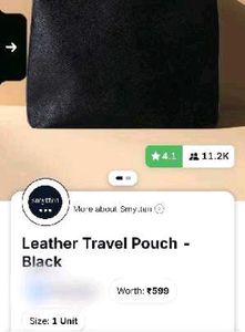 Leather Travel Pouch - BlackCarry Your Essentials