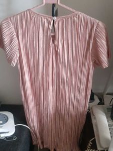 Pink Pleated partywear Dress for girls