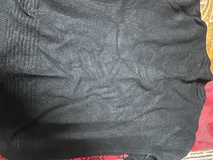 Black Woollen Girlish Top