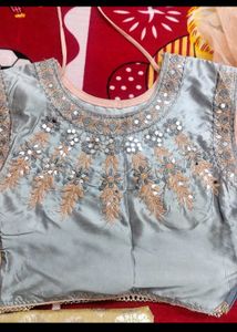 Beautiful Embroidered crop top and lengha