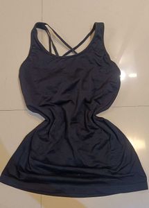 Sleek Black Athletic Tank Top