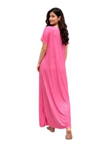 Elegant Pink Maxi Nightgown