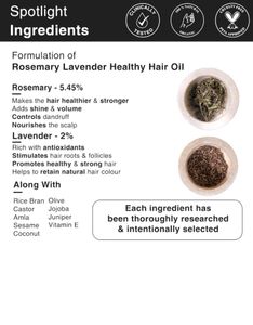 Soulflower Rosemary Lavender Healthy Hair Oil