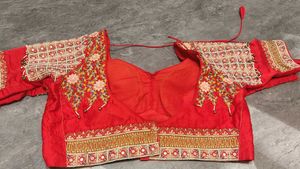 bride hand work lengha choli
