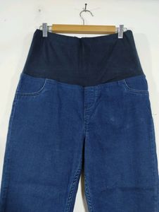 Bella Mama Blue Ankle Length High Rise Jean (Women)