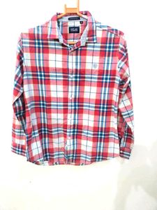 boy's Plaid Button-Up Shirt