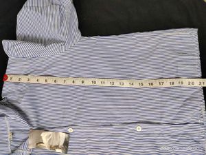 Blue Striped Button-Up Shirt - 40"