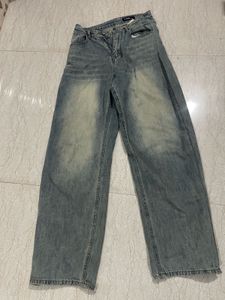 Baggy Washed Denim Jeans