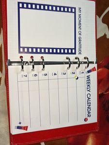 Red Binder Pouch with K-Pop Autograph
