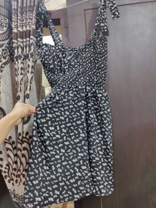 Cute Floral Print Mini Dress