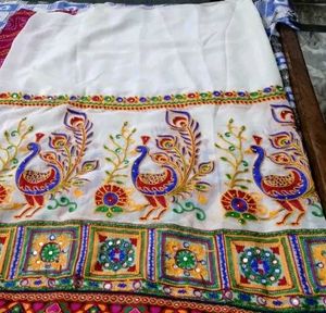 Colorful Embroidered Saree