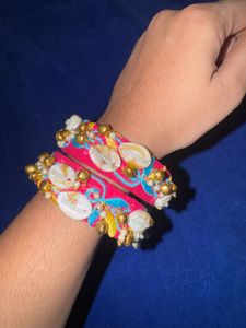 Cara Boho Seashell &amp; Bell Bangles