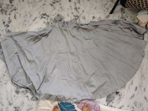 Elegant Grey Flared Skirt
