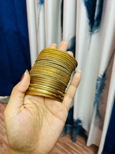 100 Bangles Set metals and glass