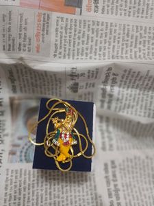 Lord Krishna Necklace With Chain
