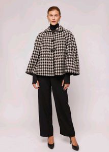 Houndstooth Cropped Jacket