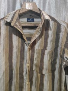 Men's Striped Button-Down Shirt
