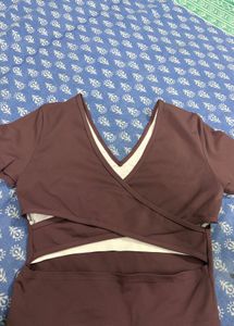 korean casual paded top