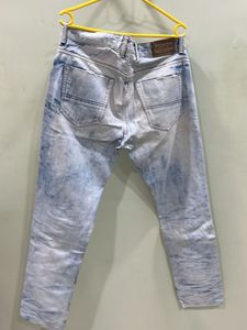 Distressed Acid Wash Jeans