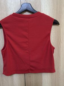 Red Selflove Crop Top