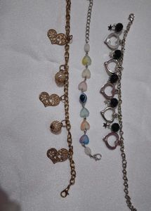 3 Charming Bracelets Set