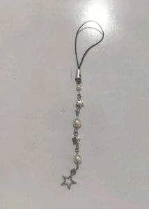 Star & Pearl Charm Phone Strap