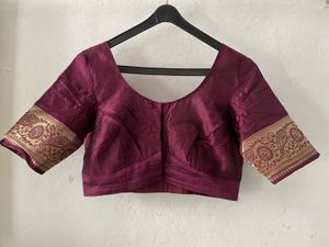 Elegant Purple Banarasi Silk Saree