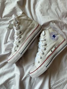 Classic White Converse High Tops