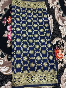 Elegant Navy Blue dupatta….🧣