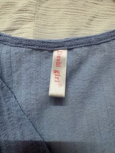 Light Blue Textured Top