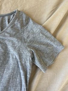 Grey Cropped T-Shirt