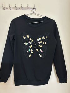 Black Butterfly Sweatshirt