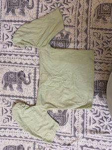Green Ribbed Top