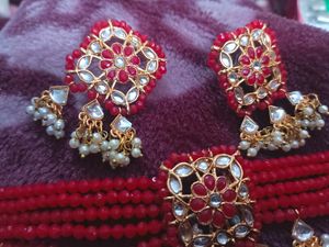 Red Stone Jwellery Set