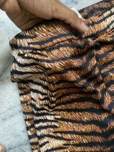 Stylish Tiger Print Flared Pants