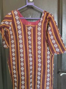 Maroon Pasapalli Sambalpuri Kurti Odisha textile